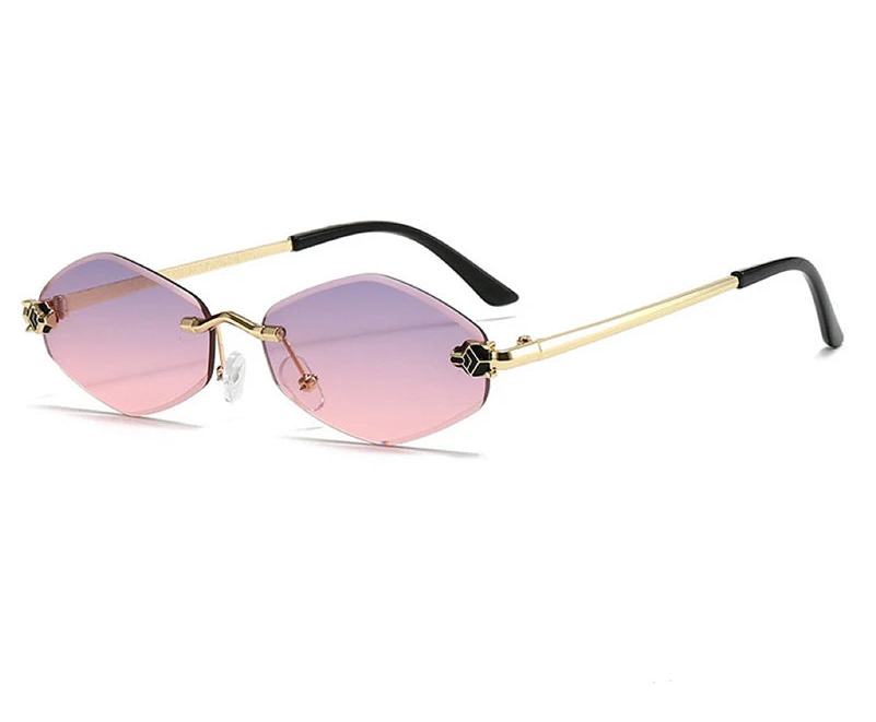 Aura sunglasses in purple and pink gradient lenses