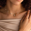 Zircon flower pendant