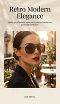  polarized sunglasses front view showing bold frame