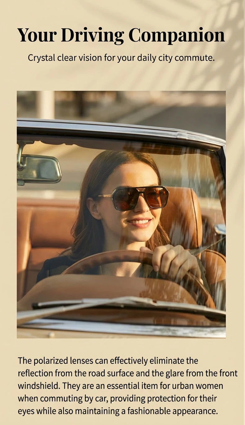 Eclipse square sunglasses in silver and gray polarized lenses
