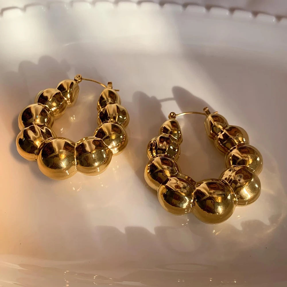 Noir Hoops