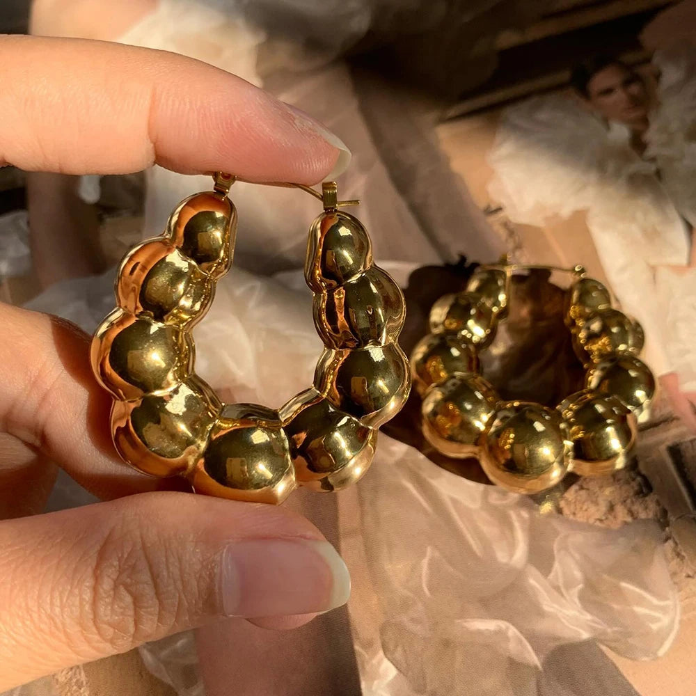 Noir Hoops