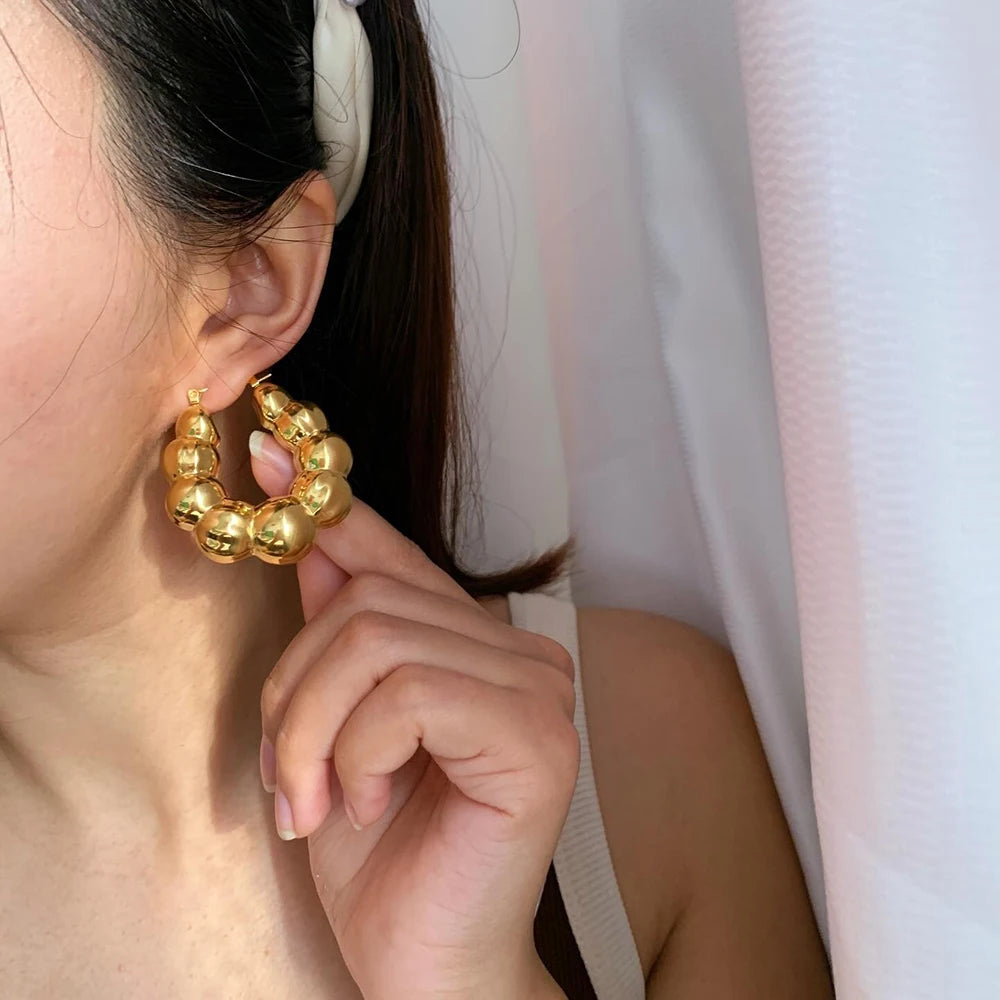 Noir Hoops