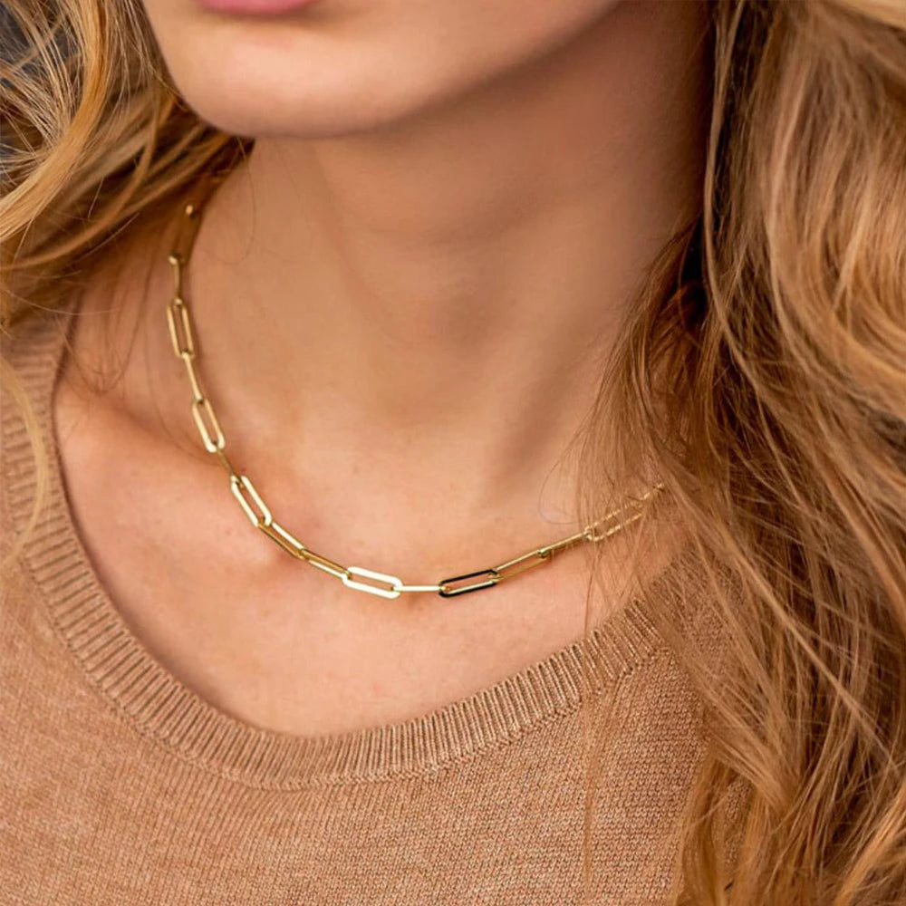 Close up link chain