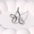 Silver Style A geometric cocktail ring, bold statement design