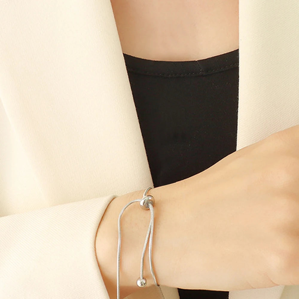 Elegant women's stainless steel bracelet by Allure & Aura