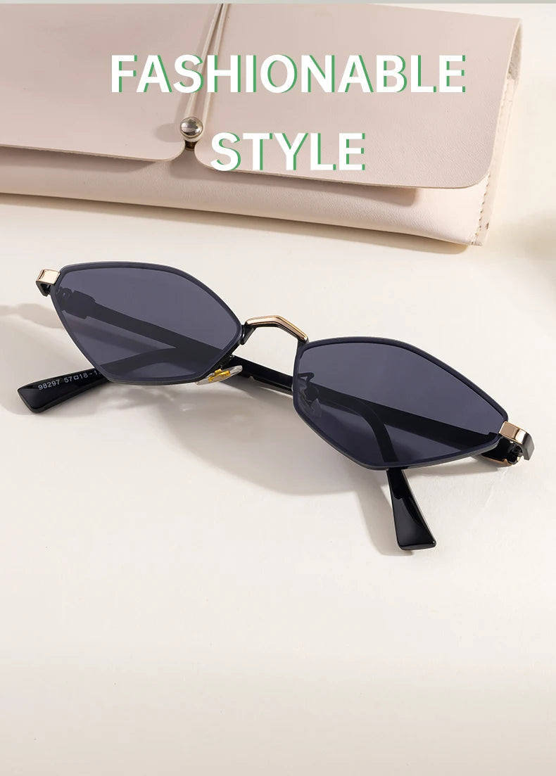 Valkyrie sunglasses in gold brown and gray gradient lenses