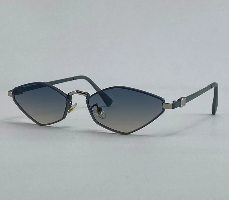 "Valkyrie sunglasses in green and yellow gradient lenses
